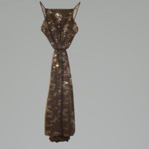 City Triangles Night gown, sparkly, silver and black, size 9, dress